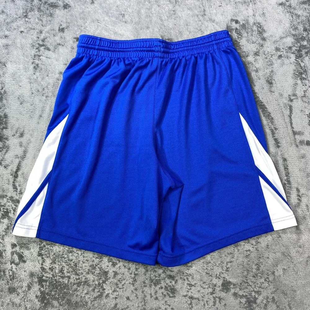Nike Dri-FIT Basketball Shorts Men Large Blue Training Athletic Swoosh Logo Icon